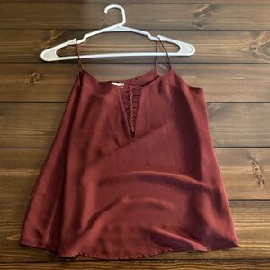 Chic Burgundy Camisole Top